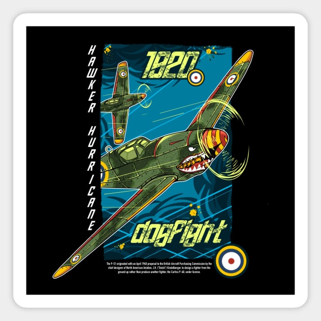 Worldwar 2 Plane Magnet by HappymanStudio